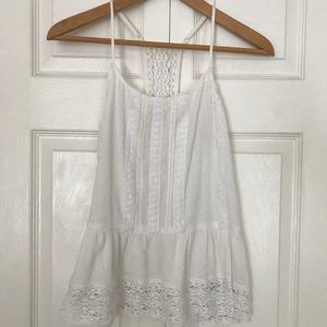 White Lace Tank Top